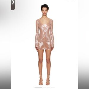 Alexander Wang Pink Scoop Neck Minidress